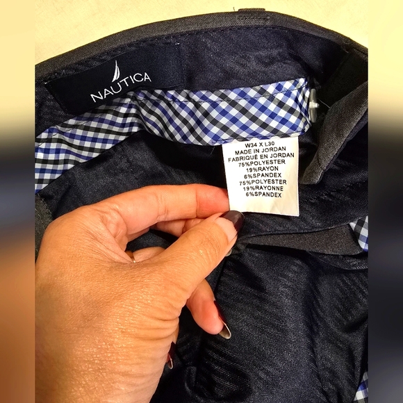 Nautica Men's Dress Pants Gray W34xL30 - Picture 5 of 7